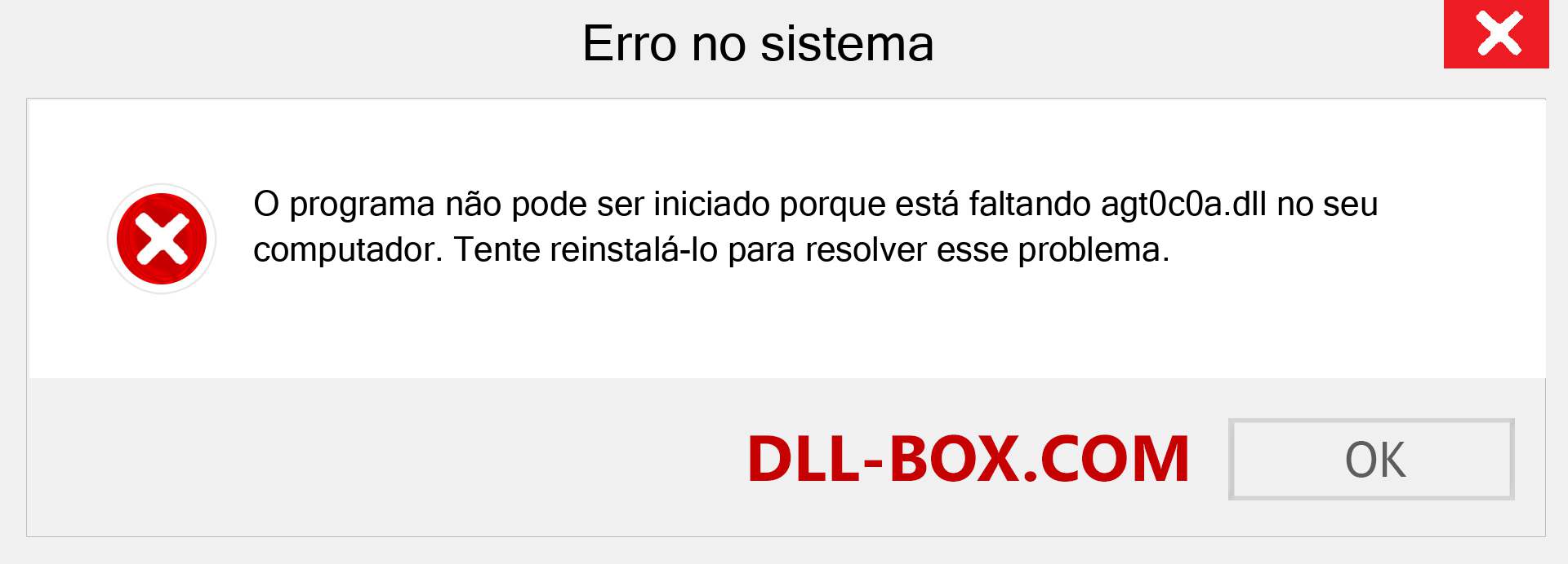 Arquivo agt0c0a.dll ausente ?. Download para Windows 7, 8, 10 - Correção de erro ausente agt0c0a dll no Windows, fotos, imagens